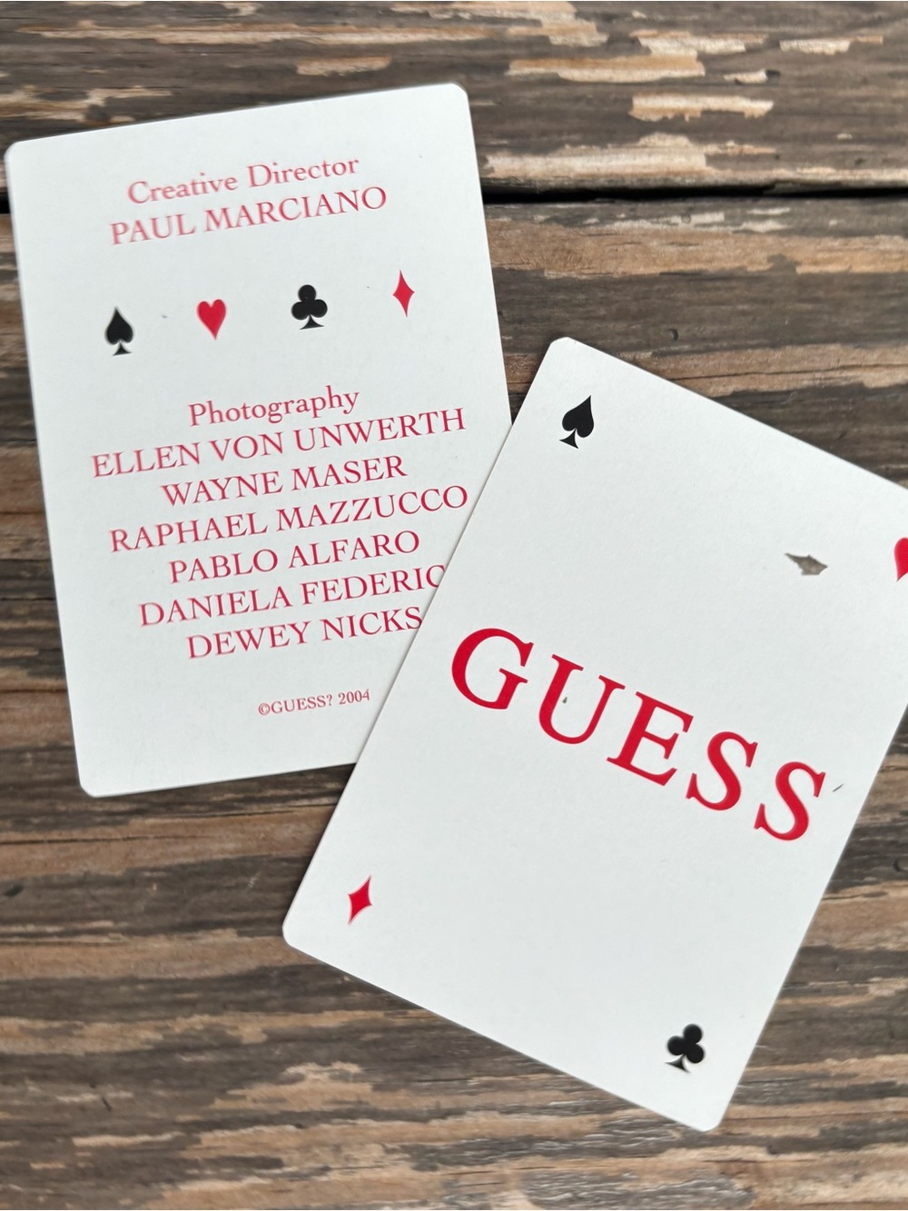 RARE Vintage 2004 GUESS by Marciano Photo Playing Cards - Full Set - Picture 3 of 10